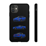 Blue 180SX JDM Sports Car Phone Case Tough Multi View