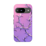 Chrome Thorn Vine Phone Case Vaporwave Tough Cover