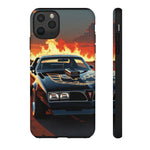 Firebird Trans Am Black Gold Eagle Art Tough Phone Case