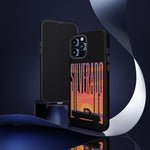 Silverado sunset truck Phone Case | Retro pickup silhouette