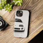 White MK4 Supra Phone Case, Retro 90s JDM Tough Cover for Car Enthusiasts