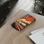 Retro Sunset Countach phone case | Sports car tough cover