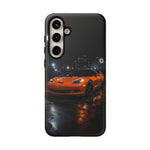 Orange C6 Neon Car Meet Tough Phone Case