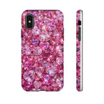 Pink Heart Gem Pattern phone case | Tough Case
