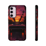 1969 Charger Sunset Tough Phone Case - Palm Silhouette Poster