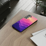 Pastel Mountain Haze Vaporwave Art Tough Phone Case