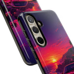 FD RX-7 Retro Sunset Sports Car Tough Case | Neon Vaporwave Beach Drive