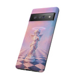 Praying Cherub Statue halo Vaporwave Aesthetic phone case