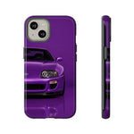 Purple Supra Phone Case, MK4 90s JDM Legend Tough Protective Cover for Men