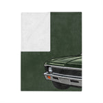 1971 Chevy Nova Illustration Velveteen Microfiber Blanket | Classic Muscle Car