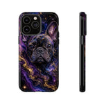 French Bulldog Galaxy Marble Art Tough Phone Case