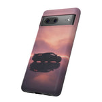 C8 Corvette Silhouette Pastel Horizon Case