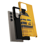 Yellow Skyline Phone Case, R34 GTR 90s JDM Legend Tough Cover for Men Gift