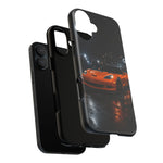 Orange C6 Neon Car Meet Tough Phone Case