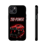 Tri-Power Classic Muscle Car GTO phone case | Retro Automotive Graphic