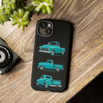 Turquoise 1955 Stepside Pickup Truck Tough Phone Case - 3 View