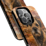 Border Terrier Earthy Watercolor Art Tough Phone Case