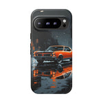 1966 GTO Orange Rainy City Tough Phone Case Cover Gift Art