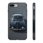 1969 Camaro SS Black Overhead Tough Phone Case Cover Gift Art
