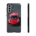 Red C8 Z06 Track Wing Tough Phone Case Cover Gift Art