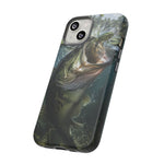 Largemouth Bass Phone Case, Frog Strike Cover for Freshwater Gift