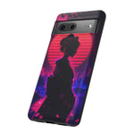 Neon Geisha Silhouette Phone Case | Tough Cover