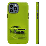 Green Cuda Muscle Car phone case for Gear Heads