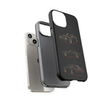 Trans Am Phone Case Black Gold, Three-View Vector Tough Cover