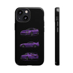 MK4 Supra Phone Case Purple, Three-View Vector Cover