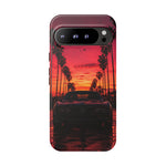 Black Gold Trans Am Sunset Tough Phone Case - Palm Boulevard Art