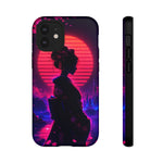 Neon Geisha Silhouette Phone Case | Tough Cover