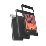 Silverado sunset truck Phone Case | Retro pickup silhouette