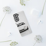 White NA Miata Phone Case, Retro MX5 Roadster Cover, Gift for Car Guys