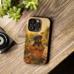 Rottweiler Puppy in Flower Pot Tough Case | Floral Dog Phone Cover