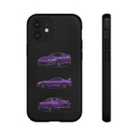 MK4 Supra Phone Case Purple, Three-View Vector Cover