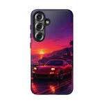 FD RX-7 Retro Sunset Sports Car Tough Case | Neon Vaporwave Beach Drive