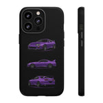 MK4 Supra Phone Case Purple, Three-View Vector Cover