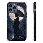 Geisha Parasol Moonlight Art Tough Phone Case