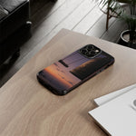 Temple Bell Sunset Phone Case Japan Zen Tough Case