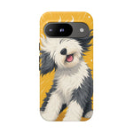 Sheepdog Hair Flip Phone Case Funny Dog Lover Gift