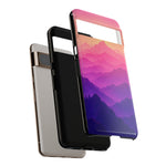 Pastel Mountain Haze Vaporwave Art Tough Phone Case