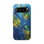 Mahi Mahi School Phone Case, Dorado Fish Frenzy Cover for Anglers