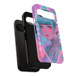 Neon Cyber Geisha phone case | Tough Case