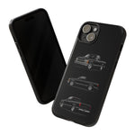 Black Silverado Classic Pickup Tough Phone Case for Chevy Truck Fans