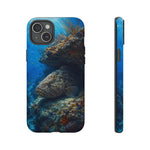 Grouper Reef Phone Case, Sunbeam Ledge Marine Art Tough Cover