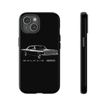 Vintage Galaxie 500 Phone Case | Classic Car Illustration, Black