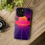 Classic Grid Sunset Vaporwave Art Tough Phone Case