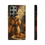 Poodle in Beret Phone Case | Vintage Paris Café Illustration