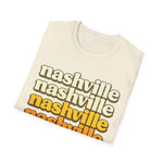 Nashville Tennessee Retro Vintage Shirt | Nashville Music City Souvenir Graphic T-Shirt