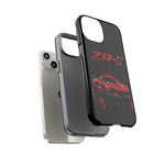 Red ZR1 C8 Phone Case for Chevy Fans, Tough Cover